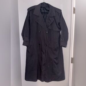 London Fog Women's Black Trench Coat